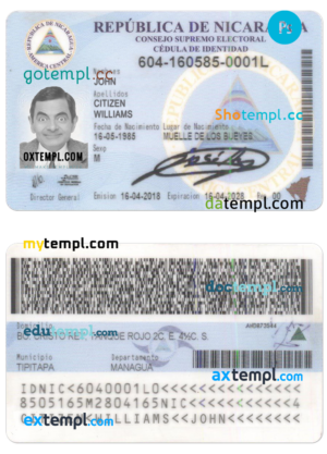 Chile driving license PSD files, scan look and photographed image, 2 in 1