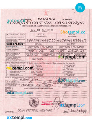 Saint Kitts and Nevis vital record birth certificate Word and PDF template, completely editable