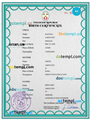 Nepal cat (animal, pet) passport PSD template, fully editable