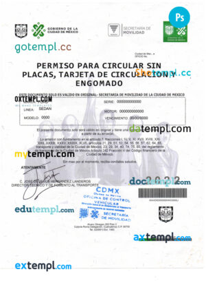 Spain EDP utility bill Word and PDF template