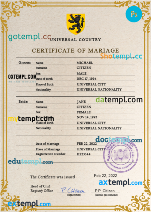 Nepal vital record death certificate Word and PDF template