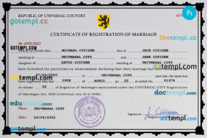 Zimbabwe business registration certificate Word and PDF template