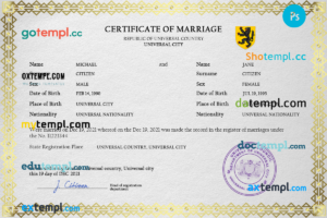 Guinea business registration certificate Word and PDF template
