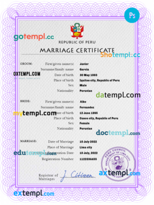 UAE vital record death certificate Word and PDF template