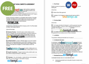 student teacher contract template, Word and PDF format