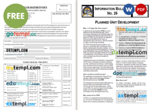 landscaping invoice template in Word and PDF format, version 7