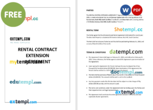university research contract template, Word and PDF format