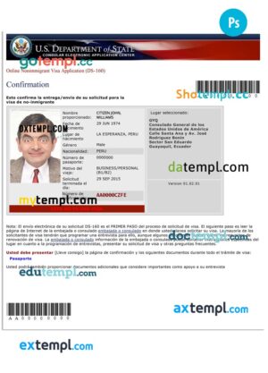 Iraq National identity card PSD template, fully editable