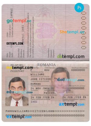 Guatemala vital record birth certificate PSD template