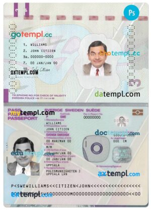 Laos Lao-Viet visa card fully editable template in PSD format