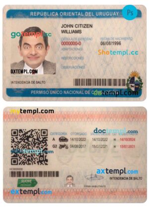 Philippines driving license template in PSD format