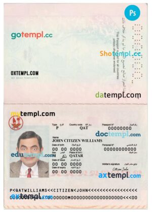 Singapore identity card PSD template, completely editable