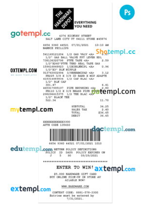 # target union universal multipurpose good-looking invoice template in Word and PDF format, fully editable