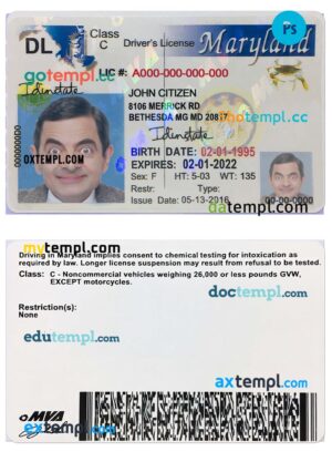 Brunei driving license PSD files, scan look and photographed image, 2 in 1