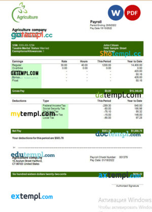 Regions Financial Corporation company checking account statement Word and PDF template