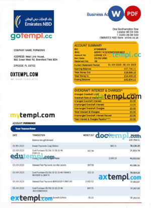 Malaysia Airbnb booking confirmation Word and PDF template