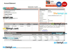 USA Facebook invoice template in Word and PDF format, fully editable