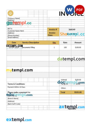Egypt Aspiration bank statement, Word and PDF template, 4 pages
