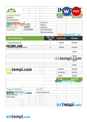 Turkmenistan Rysgal bank statement template, Word and PDF format (.doc and .pdf)