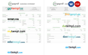 Mongolia Development Bank of Mongolia bank statement template in Word and PDF format