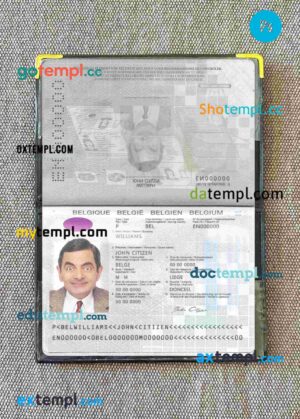Saudi Arabia resident permit editable PSD files, scan look and photo-realistic look, 2 in 1