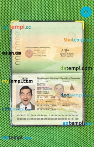 Bahrain ID card PSD files, scan look and photographed image, 2 in 1