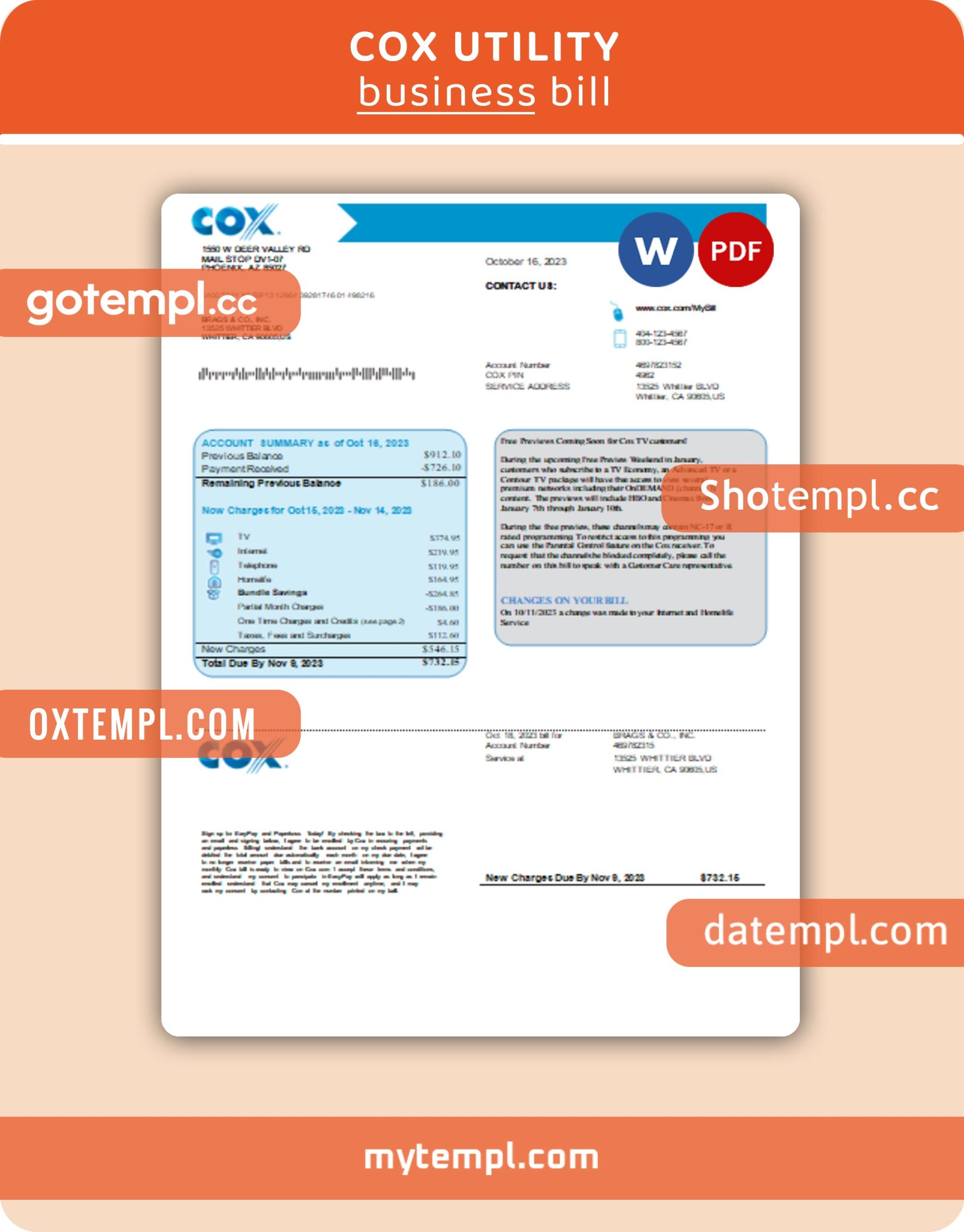 Cote d’Ivoire vital record birth certificate Word and PDF template, completely editable