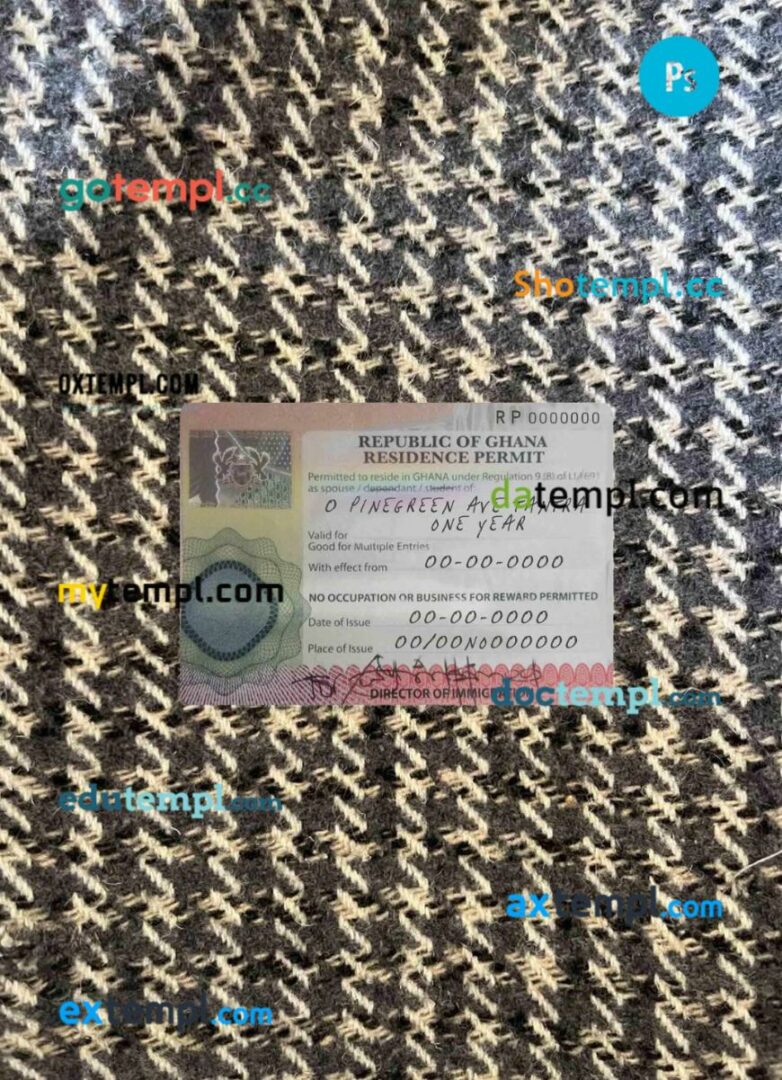 Georgia Liberty bank visa platinum card template in PSD format, fully editable
