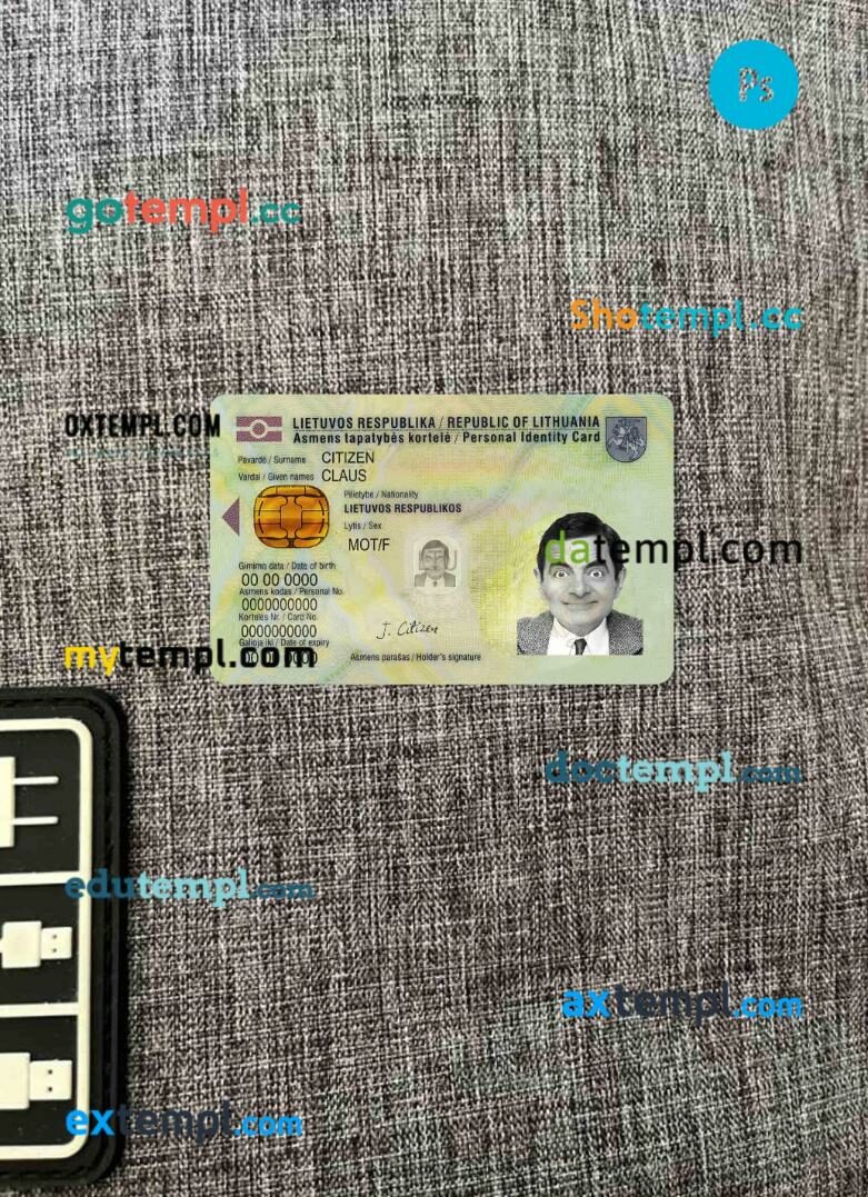 Egypt ID card editable PSDs, scan and photo-realistic snapshot, 2 in 1