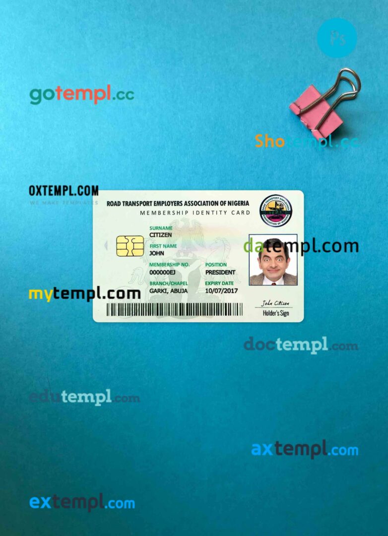 Vietnam Vietcombank visa electron card, fully editable template in PSD format
