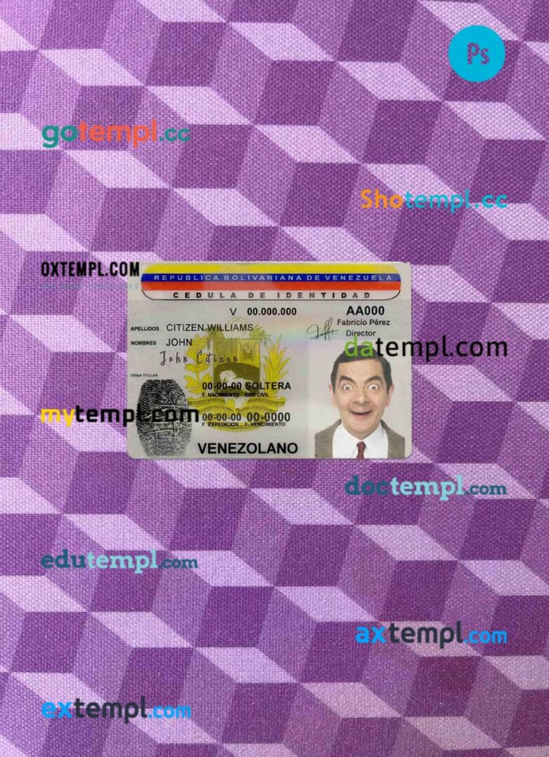 Egypt visa stamp PSD template, with fonts