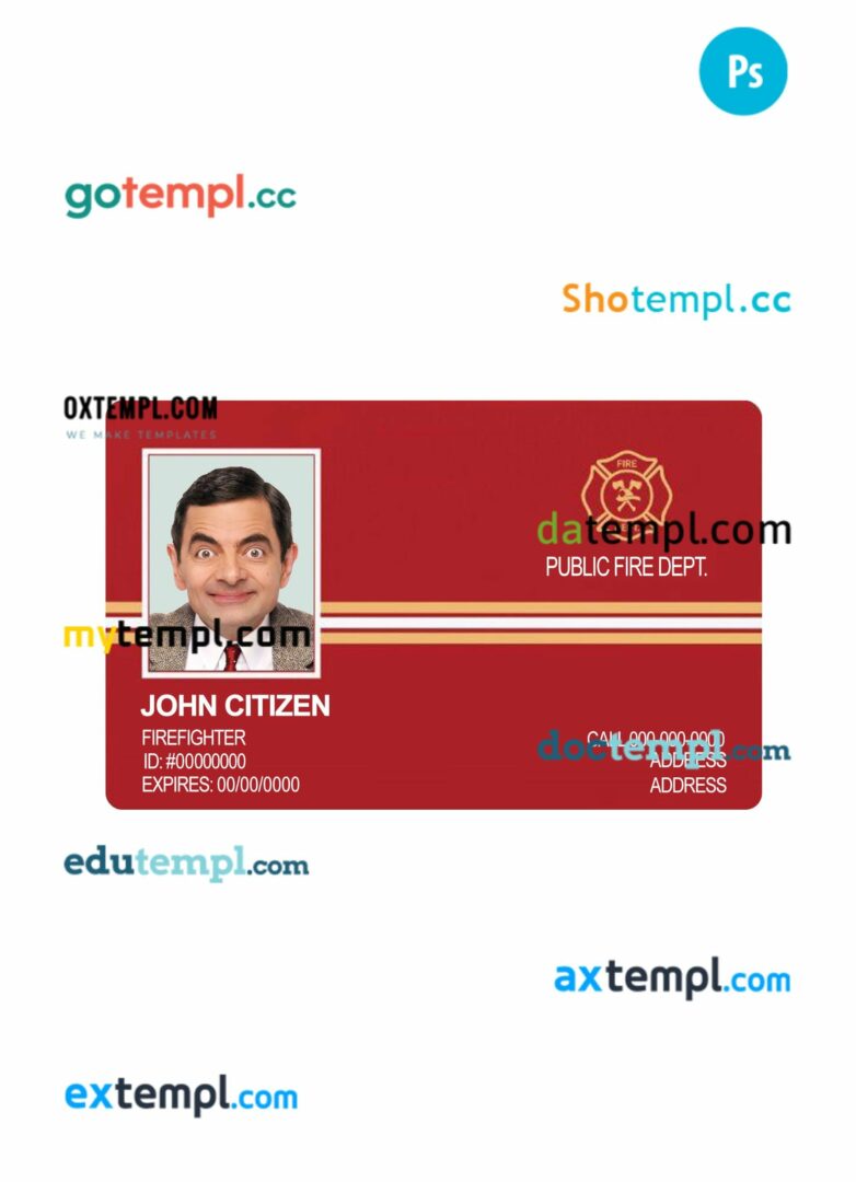 Chile ID card editable PSDs, scan and photo-realistic snapshot, 2 in 1