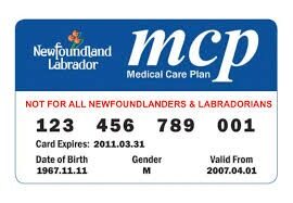 Newfoundland and Labrador medical plan card template in PSD format Newfoundland and Labrador medical plan card template in PSD format