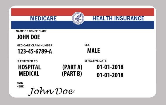 USA medicare health insurance card template in PSD format USA medicare health insurance card template in PSD format